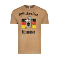Vintage Camel Oktoberfest München German Flag Beer Stein Vintage Tee - longCreatives