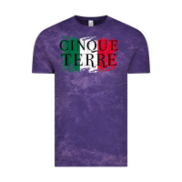 Cloud Purple cinque terre italy travel distressed t shirt Vintage Tee - longCreatives