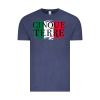 Vintage Denim cinque terre italy travel distressed t shirt Vintage Tee - longCreatives