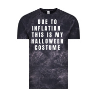 Cloud Black due to inflation, this is my halloween costume pullover Vintage Tee - longCreatives