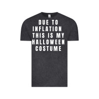 Due To Inflation, This Is My Halloween Costume Pullover Vintage Tee | Teevron