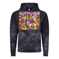 Cloud Black Mardi Gras with king cake Vintage Hoodie - NancyCooperArtShop