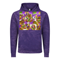 Cloud Purple Mardi Gras with king cake Vintage Hoodie - NancyCooperArtShop
