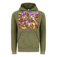 Vintage Olive Mardi Gras with king cake Vintage Hoodie - NancyCooperArtShop