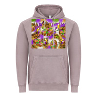 Vintage Zinc Mardi Gras with king cake Vintage Hoodie - NancyCooperArtShop