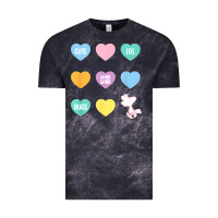Cloud Black peanuts valentine candy heart Vintage Tee - longCreatives