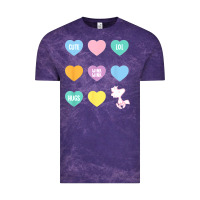 Cloud Purple peanuts valentine candy heart Vintage Tee - longCreatives
