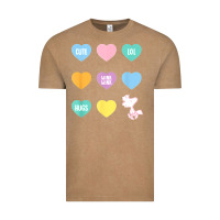 Vintage Coffee peanuts valentine candy heart Vintage Tee - longCreatives