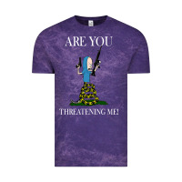 Cloud Purple Are You Threatening Me Funny Cartoon Halloween Vintage Tee - longCreatives