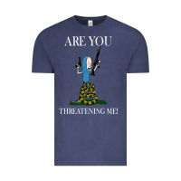 Vintage Denim Are You Threatening Me Funny Cartoon Halloween Vintage Tee - longCreatives
