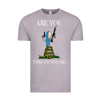 Vintage Zinc Are You Threatening Me Funny Cartoon Halloween Vintage Tee - longCreatives