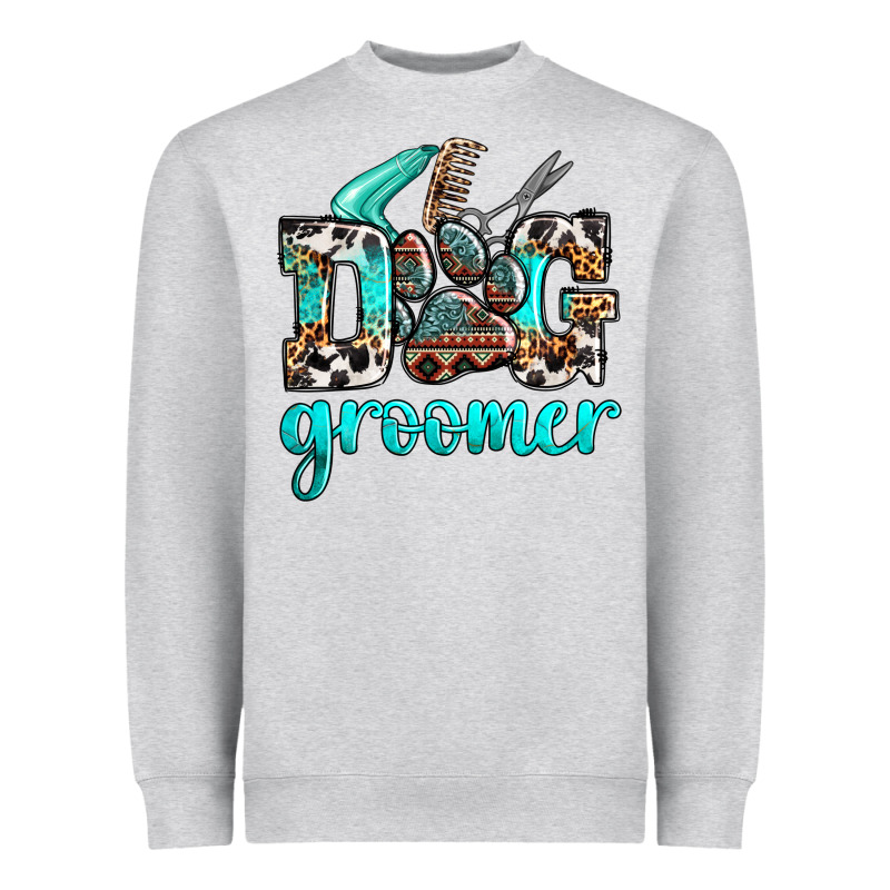 Western Dog Groomer Heavyweight Sweatshirt by OliviaCreatesArt | Teevron