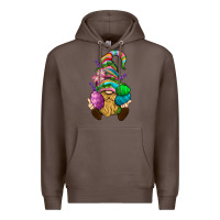 Coffee Easter Holding Eggs Gnome Premium Hoodie - BundleAndBundleShop