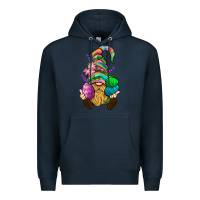 Navy Easter Holding Eggs Gnome Premium Hoodie - BundleAndBundleShop