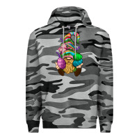 Slate Camo Easter Holding Eggs Gnome Premium Hoodie - BundleAndBundleShop