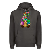 Smoke Easter Holding Eggs Gnome Premium Hoodie - BundleAndBundleShop