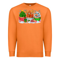 Carrot festive christmas cupcakes Premium Sweatshirt - CowhideDigitalArt