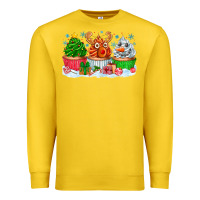 Lemon festive christmas cupcakes Premium Sweatshirt - CowhideDigitalArt