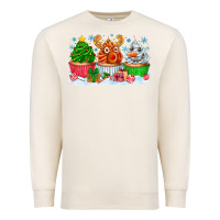 Sandshell festive christmas cupcakes Premium Sweatshirt - CowhideDigitalArt