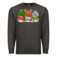 Smoke festive christmas cupcakes Premium Sweatshirt - CowhideDigitalArt