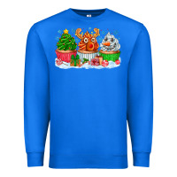 True Royal festive christmas cupcakes Premium Sweatshirt - CowhideDigitalArt