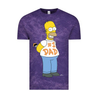 The Simpsons Homer Number 1 Dad Father's Day V2 Vintage Tee | Teevron
