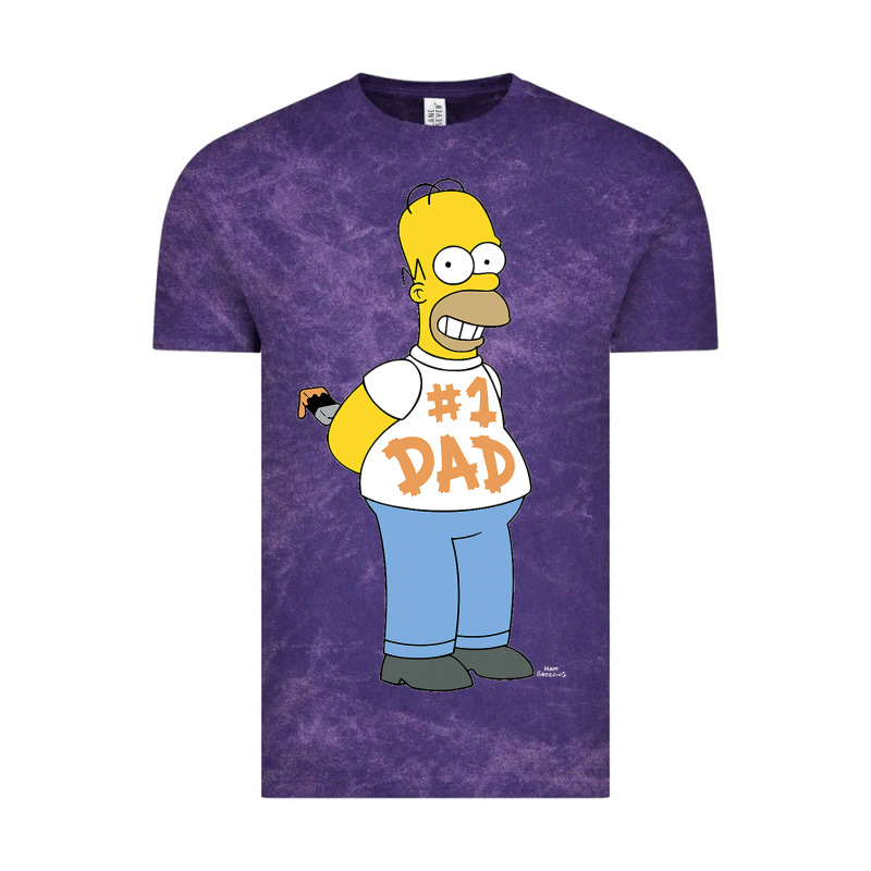 The Simpsons Homer Number 1 Dad Father's Day V2 Vintage Tee by longCreatives | Teevron