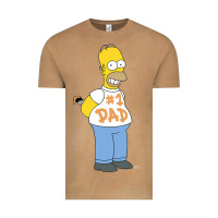 Vintage Camel The Simpsons Homer Number 1 Dad Father's Day V2 Vintage Tee - longCreatives