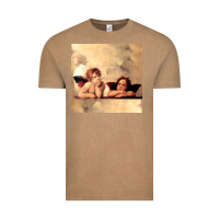 Vintage Coffee angels gift raphael cupid cherubs art valentine angel Vintage Tee - longCreatives