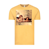 Vintage Mustard angels gift raphael cupid cherubs art valentine angel Vintage Tee - longCreatives