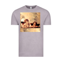 Vintage Zinc angels gift raphael cupid cherubs art valentine angel Vintage Tee - longCreatives