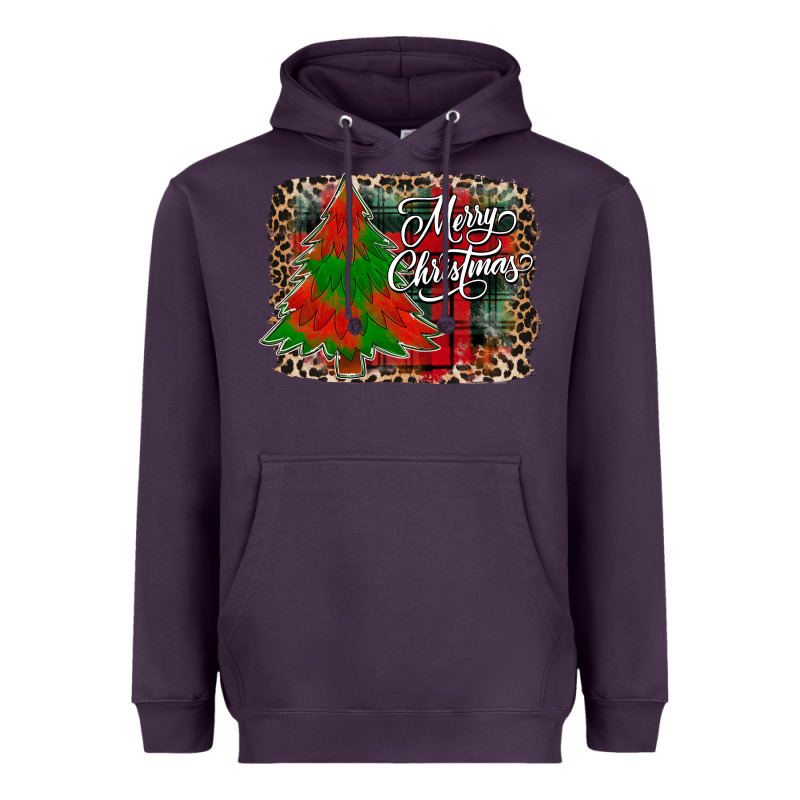 Merry Christmas Trees Heavyweight Hoodie by CowhideDigitalArt | Teevron