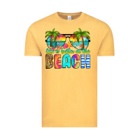 Vintage Mustard life is better at the beach Vintage Tee - RanaPortraitStore
