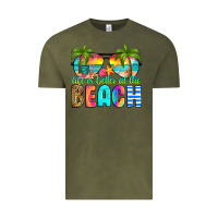 Vintage Olive life is better at the beach Vintage Tee - RanaPortraitStore