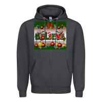 Smoke Christmas Believe Zipper Hoodie - BundleAndBundleShop
