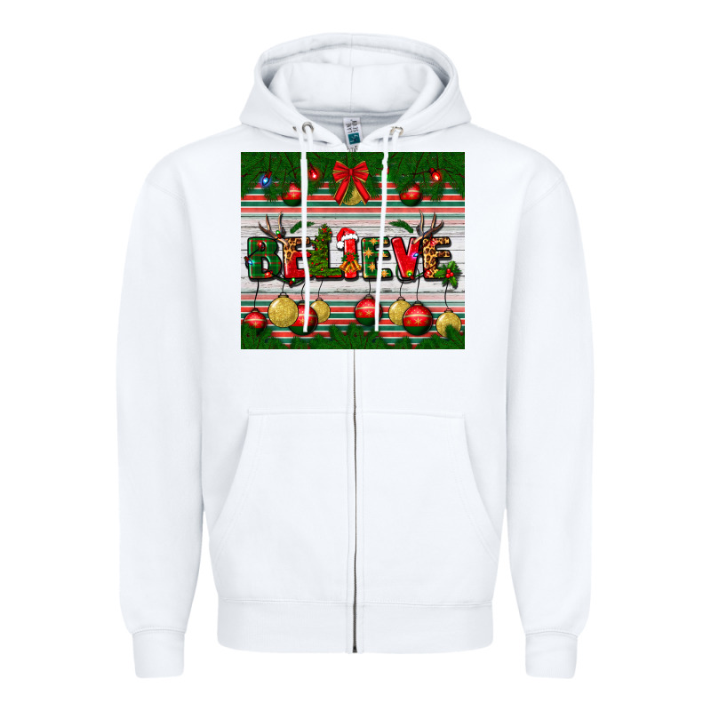 Christmas Believe Zipper Hoodie by BundleAndBundleShop | Teevron