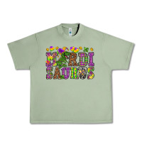 Oil Green Mardi saurus Urban Heavy Tee - NancyCooperArtShop