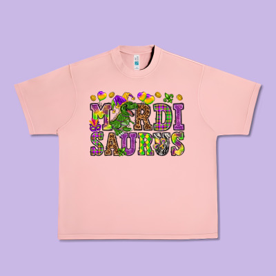 Mardi Saurus Urban Heavy Tee Designed By Nancycooperartshop
