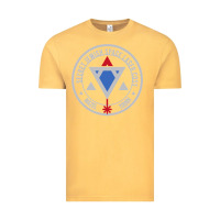 Vintage Mustard Secret Jewish Space Laser Corps Mazel Tov Funny Prank Vintage Tee - longCreatives