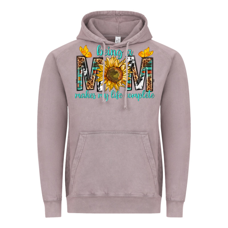 Being A Mom Makes My Life Complete Vintage Hoodie by texasbilliewilder | Teevron
