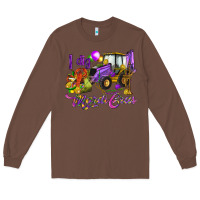 Chestnut I dig Mardi Gras Long Sleeve Tee - HowdyJamesFarm