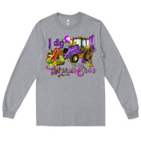 Heather Grey I dig Mardi Gras Long Sleeve Tee - HowdyJamesFarm