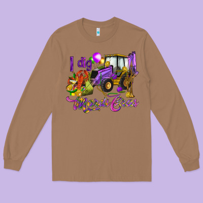 I Dig Mardi Gras Long Sleeve Tee Designed By Howdyjamesfarm