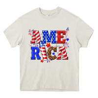 Cream America Heavy Core Tee - NancyCooperArtShop