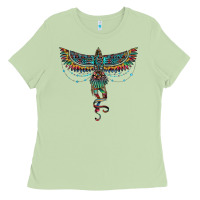 Matcha aztec serape thunderbird Ladies Tee - RanaPortraitStore