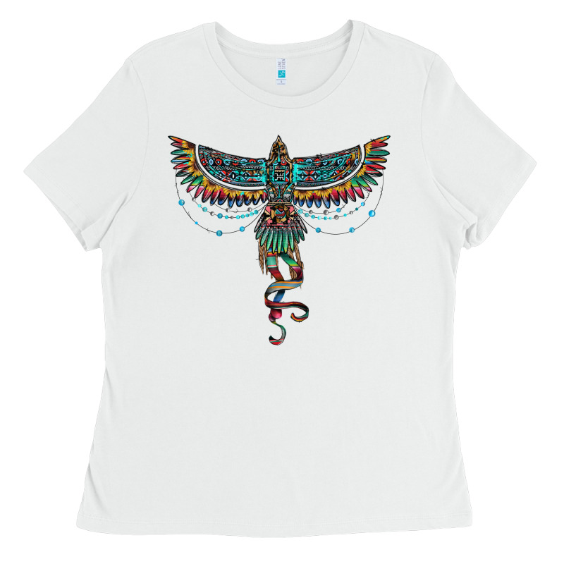 Aztec Serape Thunderbird Ladies Tee by RanaPortraitStore | Teevron