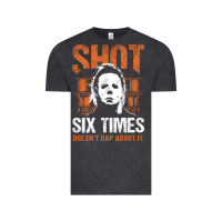 Vintage Black halloween shot 6 times t shirt Vintage Tee - longCreatives