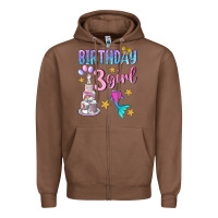 Chestnut birthday girl 3 Zipper Hoodie - BundleAndBundleShop