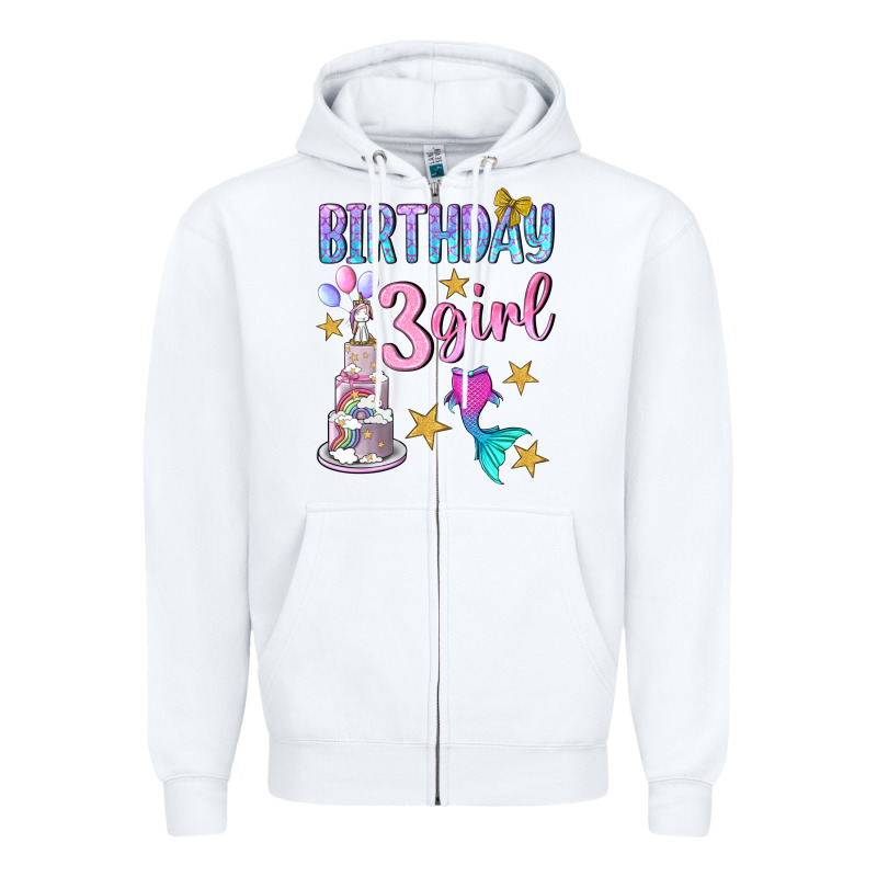 Birthday Girl 3 Zipper Hoodie by BundleAndBundleShop | Teevron