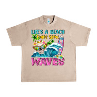 French Oak Life's a beach make some waves Urban Heavy Tee - NancyCooperArtShop